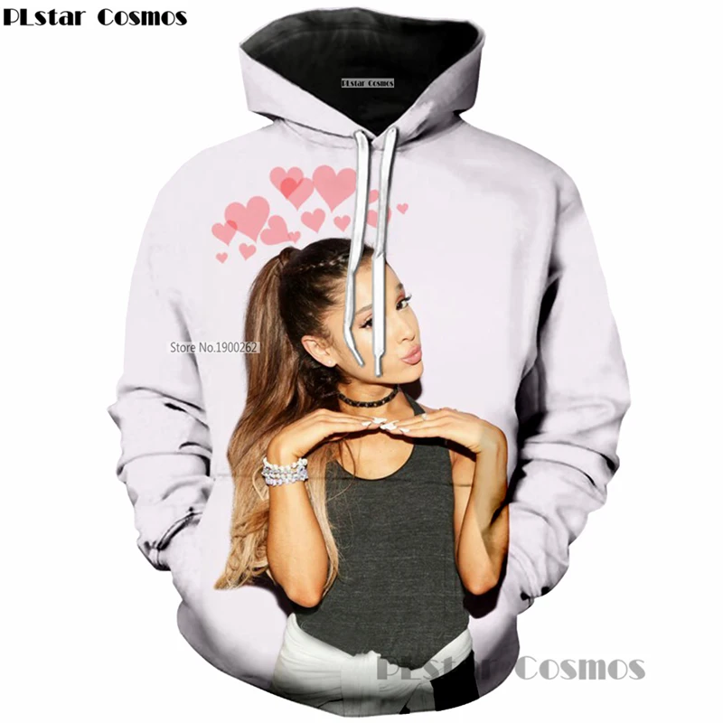 

PLstar Cosmos New arrival songstress Ariana Grande Beatuiful 3d Hoodies Print Fashion men/Women Sweatshirt casual streetwear