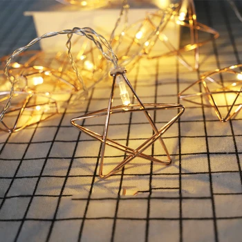 

10/20Leds Fairy Retro Rose Gold Crystal column Battery Operated String Lights 1.5m/3m For Home Decoration Christmas Party DIY