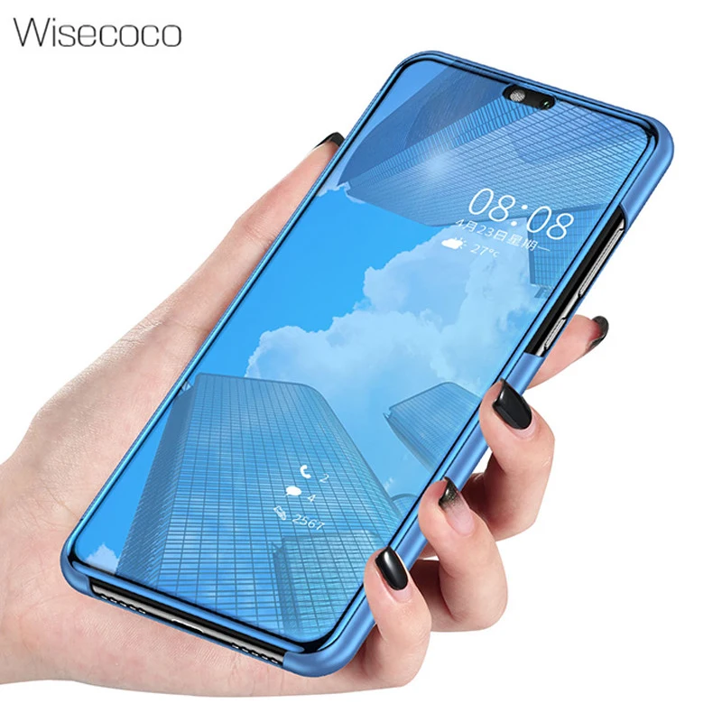 

Luxury Flip Stand Touch Case For Xiaomi Mi 8 8Se Mi8 Leather Clear View 360 Full Shockproof Cover Cases For Xiomi Mi 8 Se Mi8se