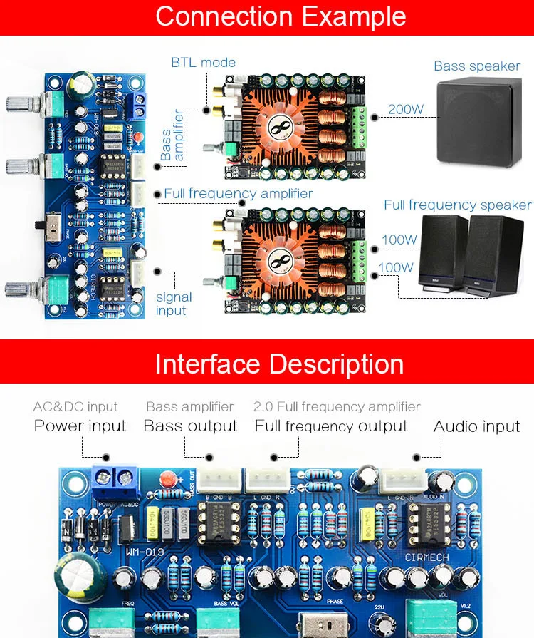 CIRMECH 2,1 канальный сабвуфер предусилитель доска фильтр низких частот предусилитель доска NE5532 фильтр низких частот предусилитель басов