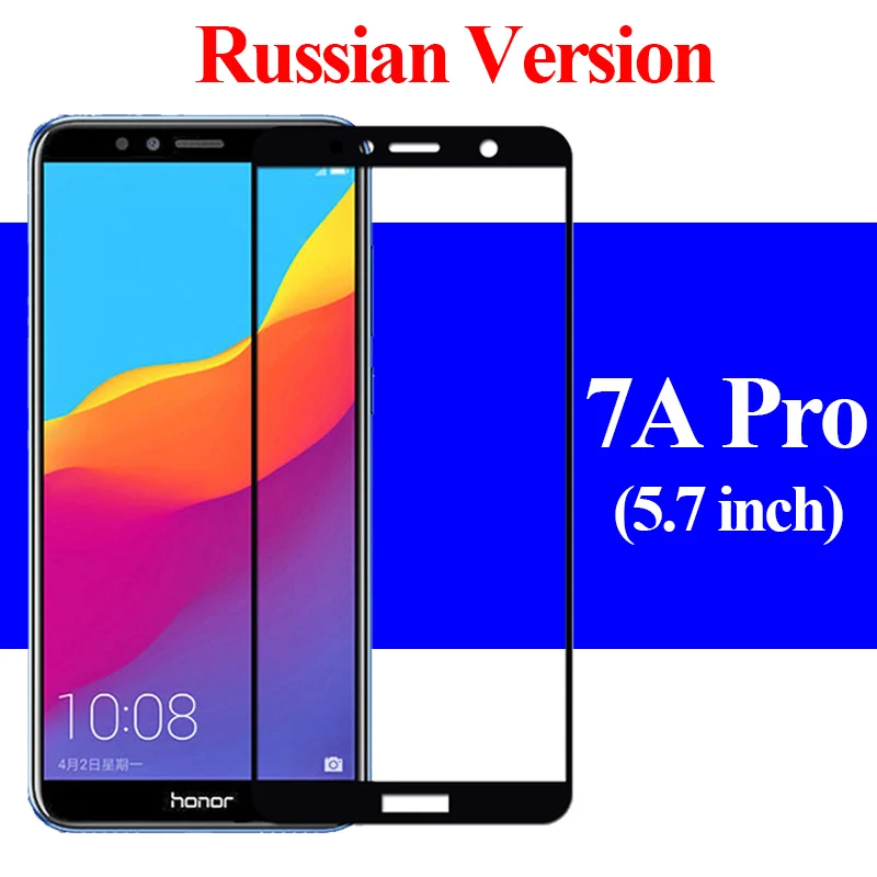 Защитное стекло на Honor 7a pro 7c 8a 8x max 8c 7x7 s 8 a c x Для huawei xonor armor закаленное защитное стекло a7 c7 c8 - Цвет: 7A Pro