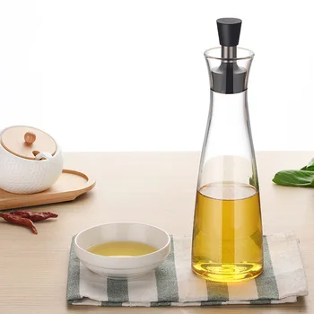 

High Borosilicate Glass Cruet Oil Bottles with Lid No Oil leakage Kitchen Assistant LBShipping