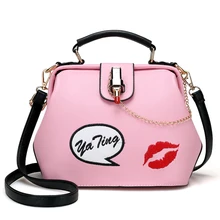 SJ женские сумки на плечо женская сумка-мессенджер сумки Braccialini бренд стиль рукоделие искусство мультфильм сладкий язык 453