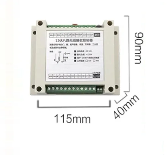 DC 12 В 8 CH 8CH радио Управление Лер RF Беспроводной удаленного Управление переключатель Системы, 315/433. 92 мГц (KE500-8G) 4 * передатчик и приемник