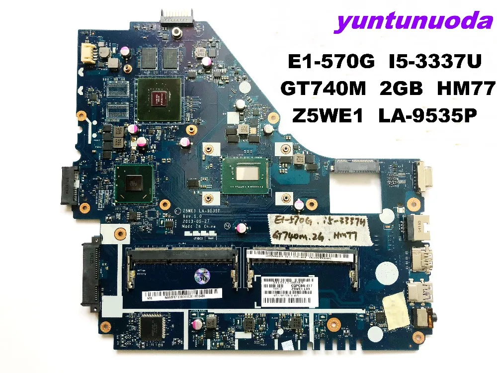 Original for font b ACER b font E1 570G NV570P laptop motherboard I5 3337U GT740M 2GB