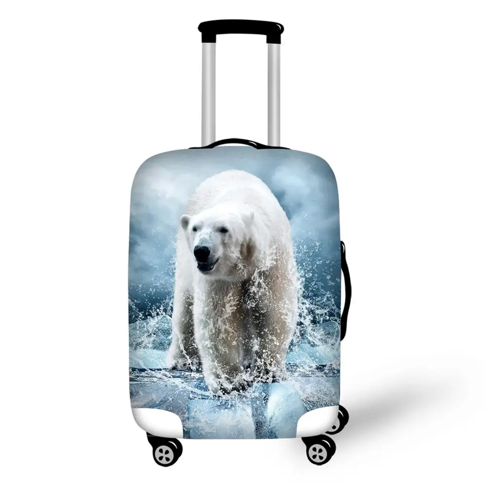 Cute Polar bear Prints Animal Travel accessories Protective Luggage