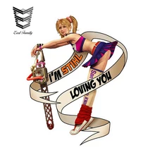 EARLFAMILY 13cm X 10,1 cm STIHL izquierda Pin Up Gauche pegatinas de coche estilo JDM vinilo coche etiqueta de la ventana del limpiaparabrisas portón trasero accesorios de coche