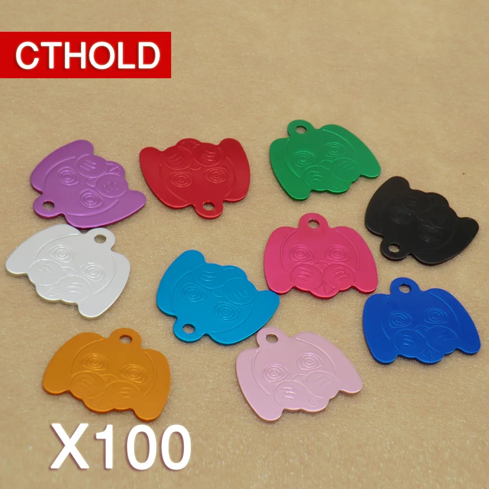 CTHOLD 100pcs Pet ID Tag Personalized Paw Dog ID Tag Dog Accessories cthold-100pcs-pet-id-tag-personalized-paw-dog-id-tag-dog-accessories