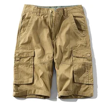 Мужские шорты Карго новые летние повседневные свободные рабочие шорты мужские военные брюки большие размеры 29-40
