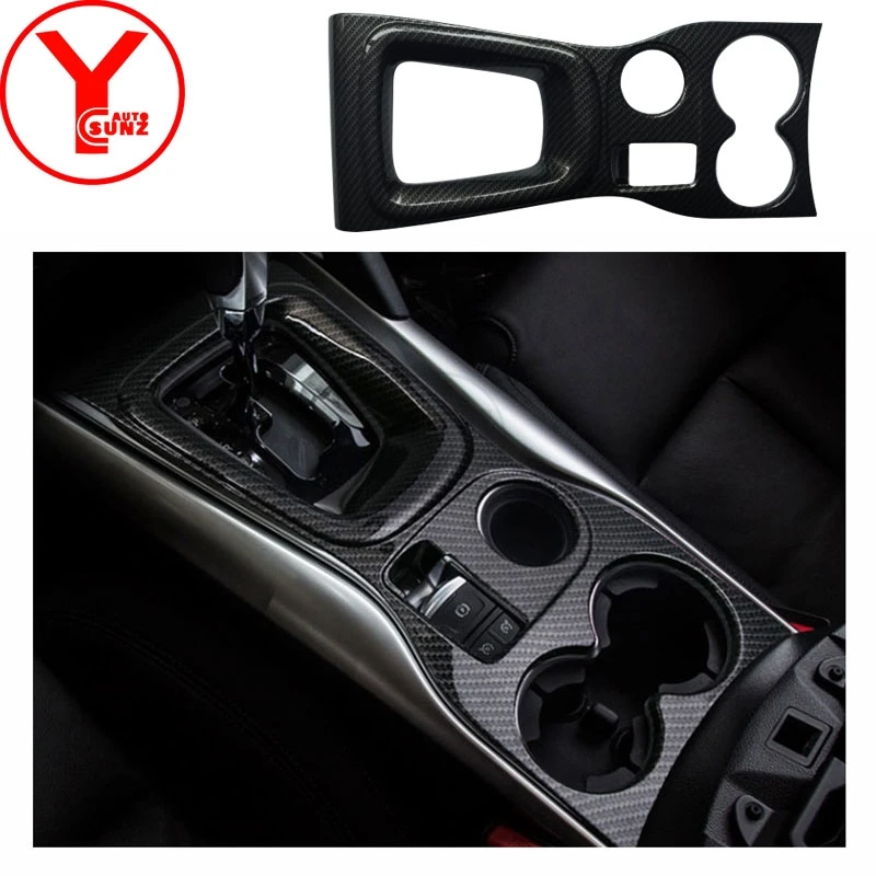 

ABS carbon Whole Center Console Shift Lever Cover For Renault Kadjar Dynamique 2015 2016 2017 accessories interior parts YCSUNZ