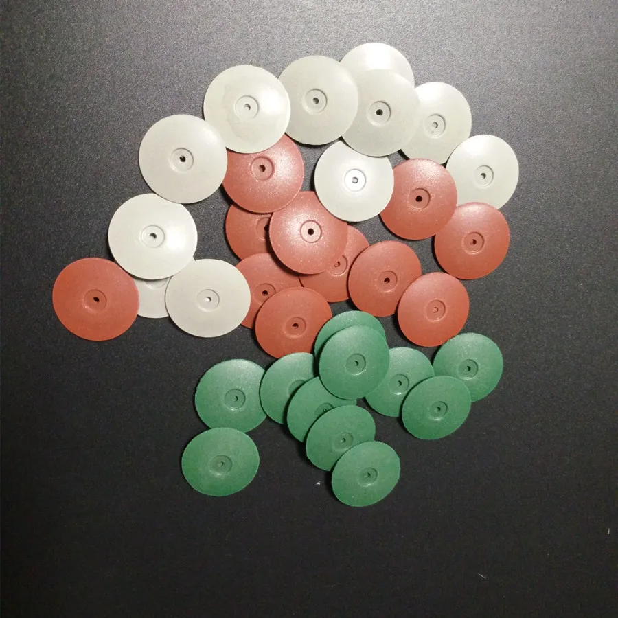 Rodas de Polimento de Laboratório Polidores de Silicone Pces Dental Burs Disco Grosso Cinza - Marrom Verde Diâmetro: 22mm 30 2 Cheap Dental Brocas & Brushes