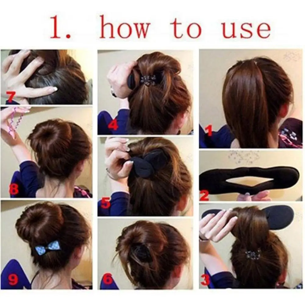20pcs Set Hair Styling Tools Magic Hair Bun Clip Maker Hairpins