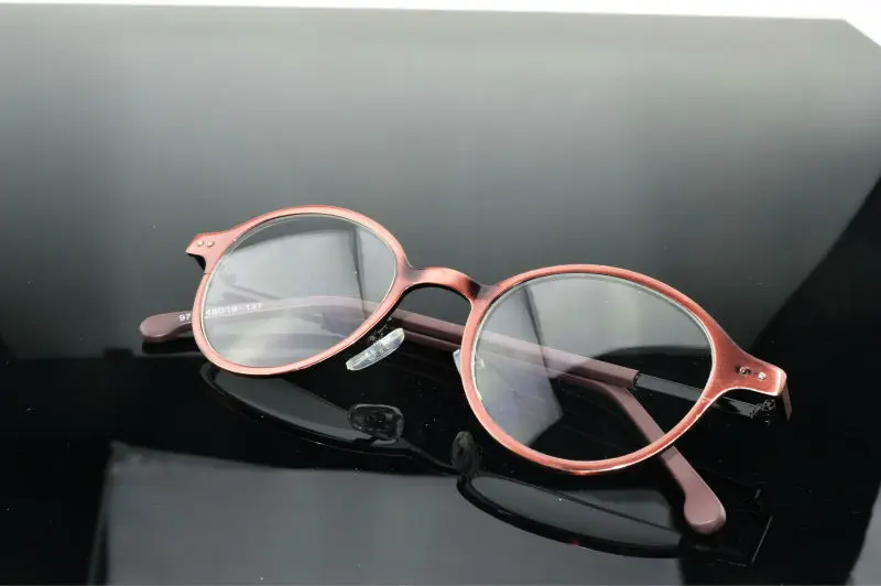 

Baroque Palace Style Round Red Lady Designer Frame Full-Rim Optical Custom Made Prescription Myopia Glasses Photochromic -1 To-6