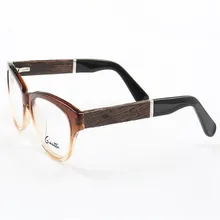 Ретро унисекс Мода полный обод ацетат деревянная дужка очков асферические линзы оптические очки Анти-усталость очки Брендовые очки для чтения