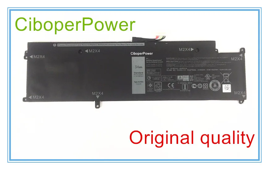 

Original laptop 7.6V 34Wh XCNR3 Battery for 13 7370 Ultrabook WV7CG 0WV7CG