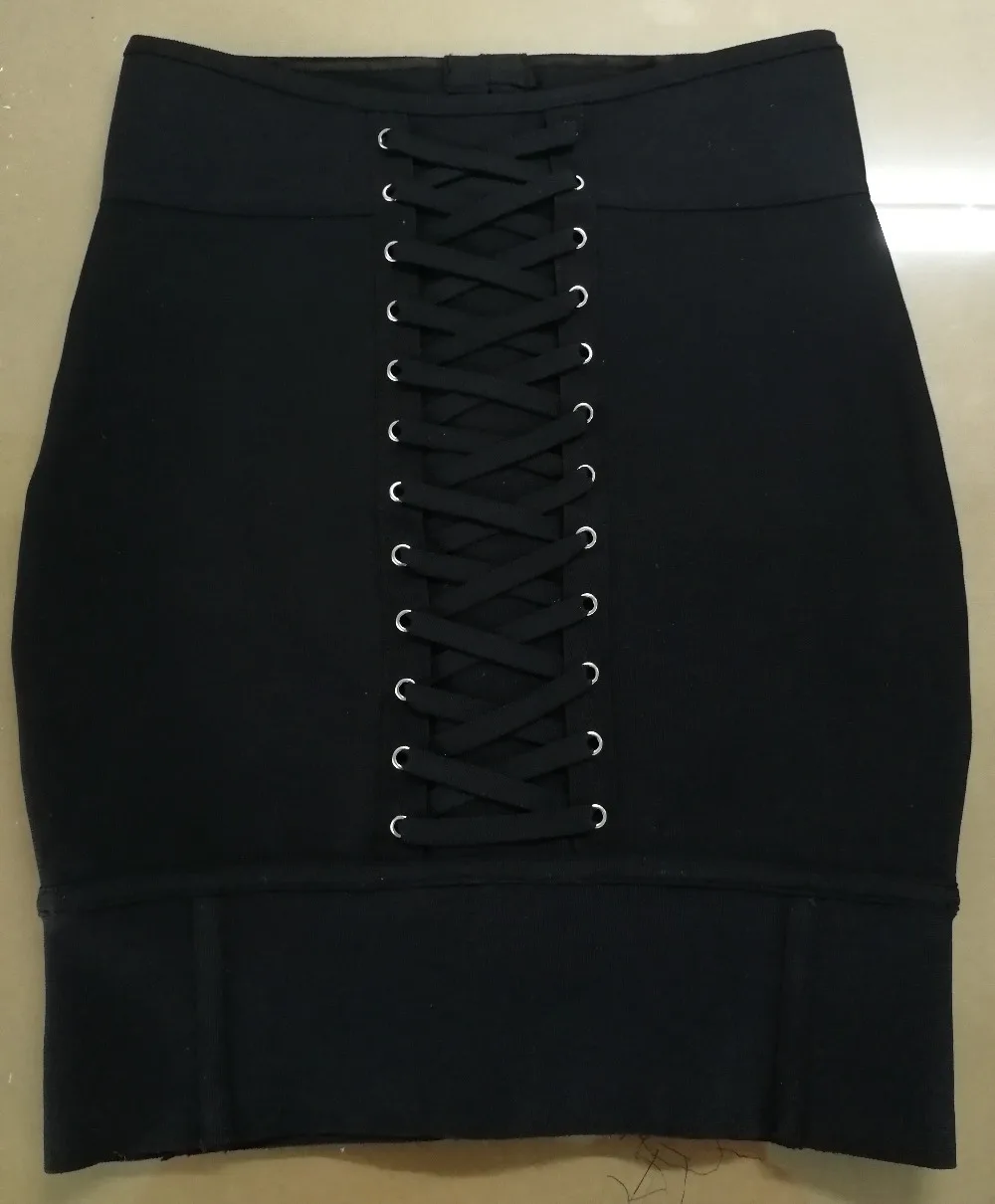 Новые черные повязки строка юбка Осень-весна пикантные вечерние Bodycon женская одежда оптом