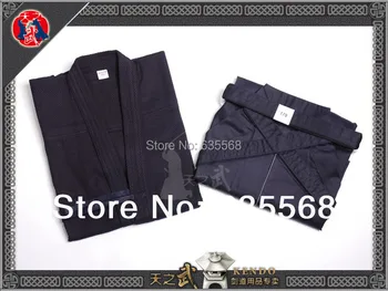 

High Quality Navy Blue Kendo Aikido Iaido Hakama Gi Martial Arts Uniform Sportswear Dobok Free Shipping