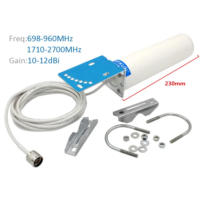 4G антенна для улицы 3G LTE 12Dbi GSM 868 МГц внешняя с N male 800 2700 5 м мобильного