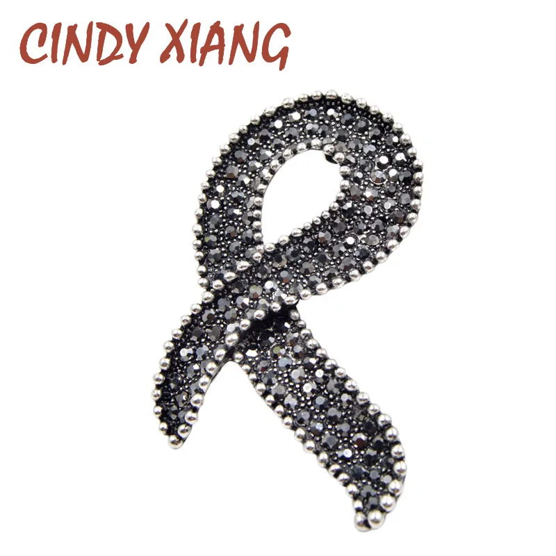 CINDY XIANG горный хрусталь черный бант стильные броши для женщин зимнее пальто Брошь