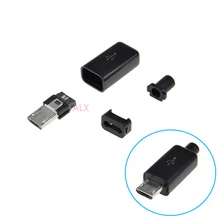 10 комплектов MICRO USB 2,0 5-контактный разъем diy(4 в 1) сварочный Тип 5PIN 5 P MK5P для мобильного