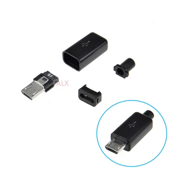 

10SETS MICRO USB 2.0 5 PIN MALE PLUG CONNECTOR diy (4 in 1) Welding Type 5PIN 5P MK5P for mobile