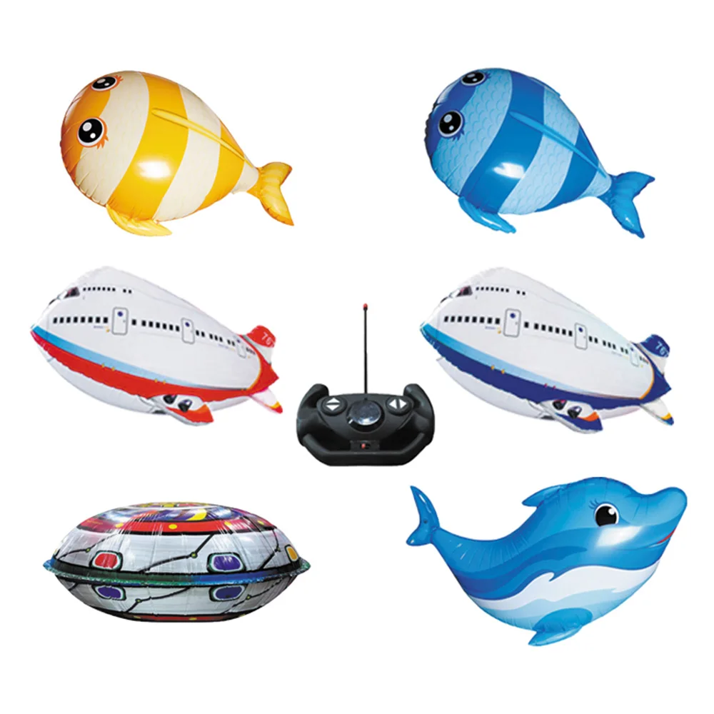 2.4G Remote Control Balloon Toys Shine Aircraft UFO Fish Originality