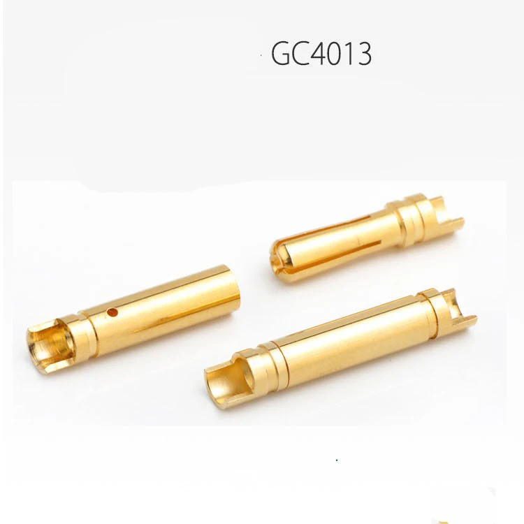 Plant Protection Drone 4mm Banana Plugs GC-4013 60A 7u Gold Plated Plug Adapters for Multi-axis ESC/Motors Connector Parts