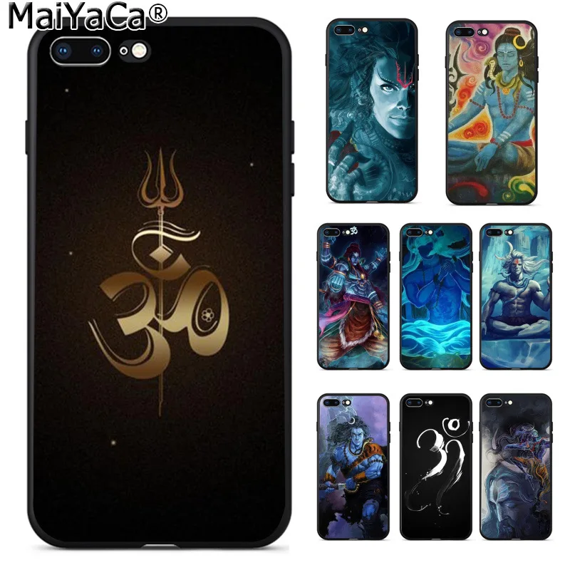 MaiYaCa Индия Mahakal Shiva DIY роскошный высококачественный защитный чехол для iPhone 8 7 6 6S Plus