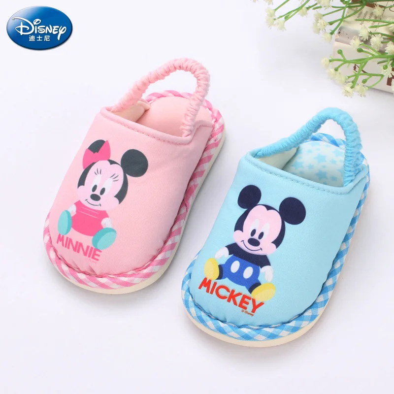 2018 winter new Disney children's cotton slippers 1 3 years old boys