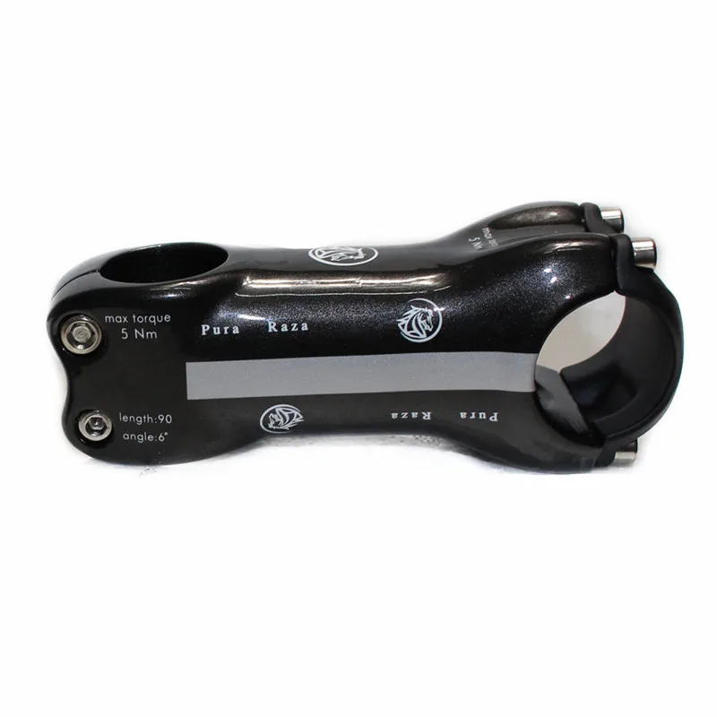 PuraRaza Carbon Road Bike Stem 31.8 Carbon Fiber Cycling Riser Rod Stem MTB Mountain Handlebar Stems Bicycle Parts 6degree (3)