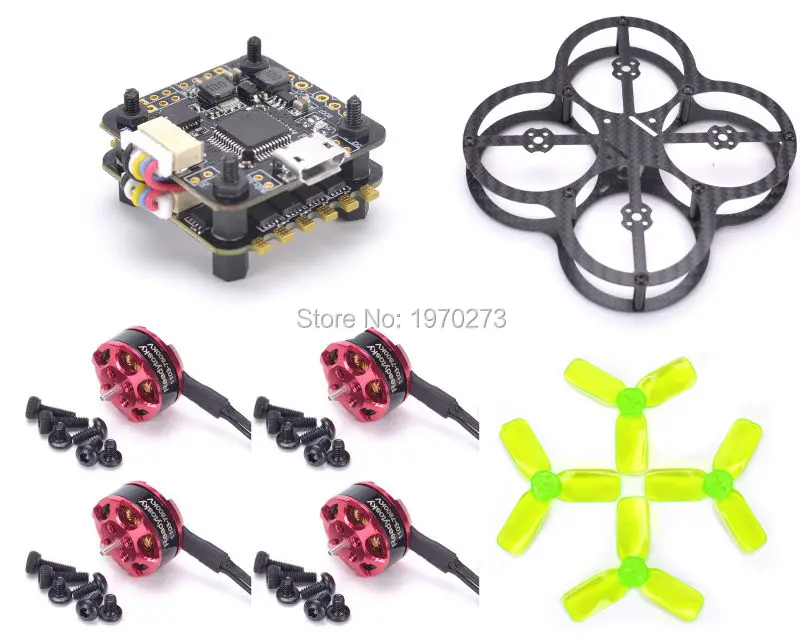 

MM80 80mm Racing frame Kit + 1103 / 1104 Motor + Mini F3 Flytower Flight control Integrated OSD 4 in 1 BLHeli ESC + 2030 Prop
