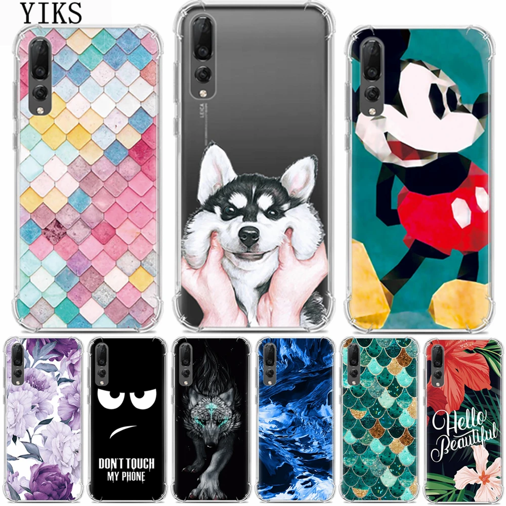 Huawei P30 Case 6.3inch Soft Silicone Luxury Cartoon Design Back For Phone Cover Bag Cases |