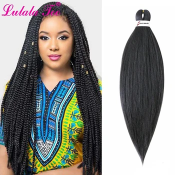 

26" Pre-Stretched Braiding Hair Ombre EZ Braids Professional Perm Yaki Synthetic Hair for Crochet Twist