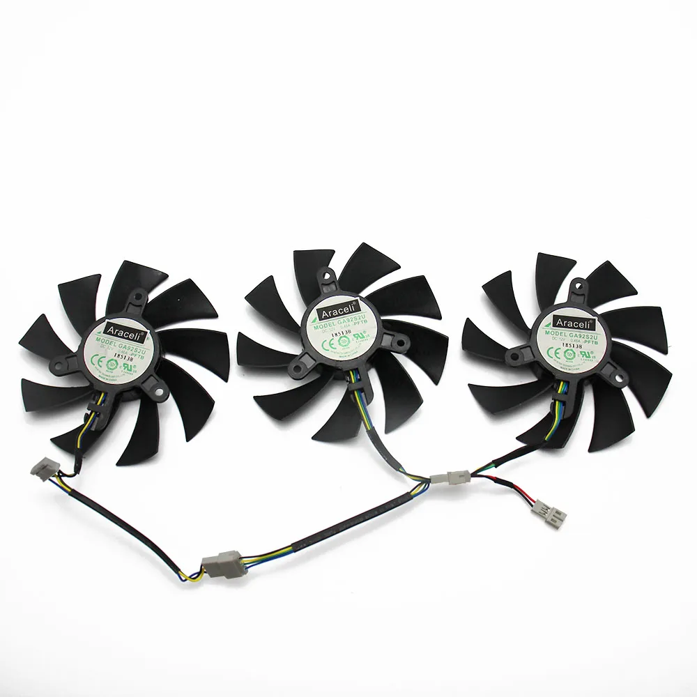 Кулер GA92S2U для видеокарты ZOTAC RTX 2070 GAMING OC G3 Core охлаждающий вентилятор RTX2060 RTX2070 12 В