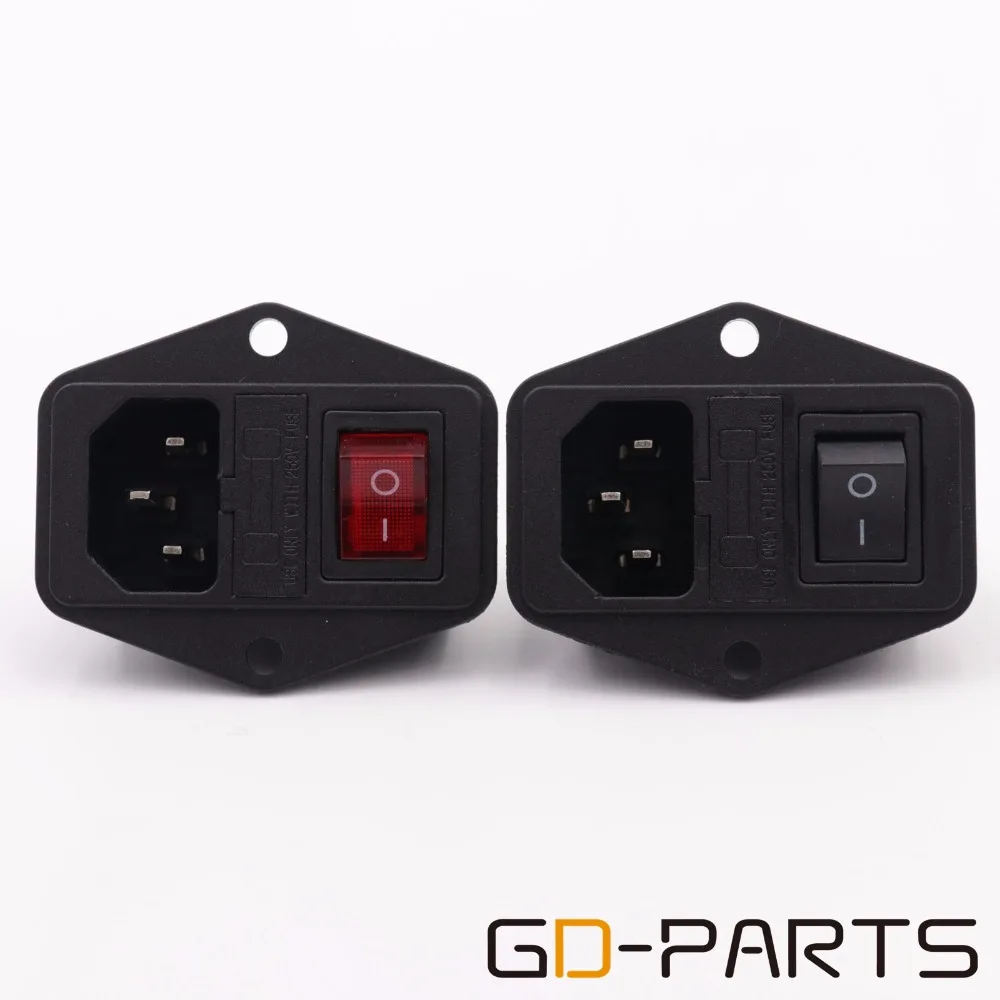 Bulkx10PCS Universal AC Male Power Cord Inlet Socket Power Connector