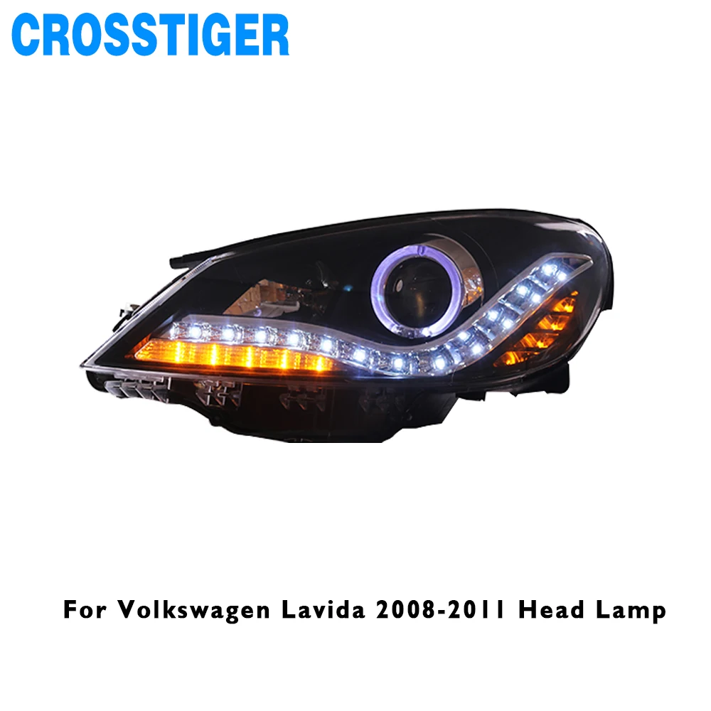 

FOR VOLKSWAGEN LAVIDA 2008 2009 2010 2011 HEAD LAMP LED DRL HEADLIGHT ASSEMBLY LAMP