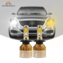 AOTOMONARCH Car Headlight H7 LED Dual Colors H4 H1 H11 H8 H9 HB2 9005 HB3 Car Lights Bulbs 3000K 6000K COB 8000LM 12V CE AOTOMONARCH Car Headlight H7 LED Dual Colors H4 H1 H11 H8 H9 HB2 9005 HB3 Car Lights Bulbs 3000K 6000K COB 8000LM 12V CE