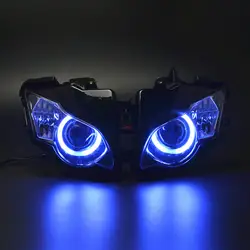 2,8 "Собранный проектор синий Halo Angel Eye HID фара Подходит для Honda CBR1000RR Fire Blade 2008-2011 Repsol Edition