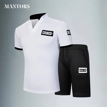 

Tracksuit Men T Shirt+Shorts Two Piece Set Men Short Sleeve Hip Hop Brand Clothing Men Sportswear Summer Trainingspak Mannen 4XL