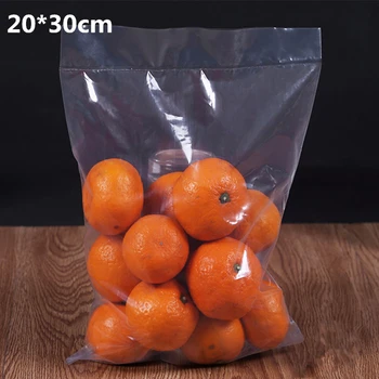 

50 Pcs 20*30cm PE Transparent Flat Pocket Food Compression Vacuum Bag 8 Wire High Pressure Bag Plastic Bag Heat Sealed Pocket