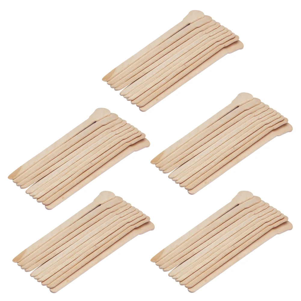 Buy 50Pcs Wooden Waxing Wax Spatula Tongue Disposable