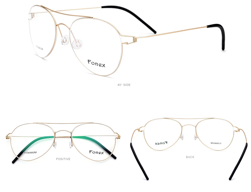 Титановые оптические очки, оправа для мужчин, ультралегкие женские новые авиационные очки для близорукости, очки по рецепту, корейские датские очки без винтов
