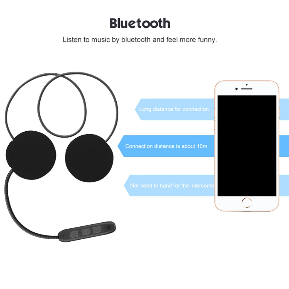 Мотоциклетная Bluetooth гарнитура с защитой от помех для мотоциклетного шлема