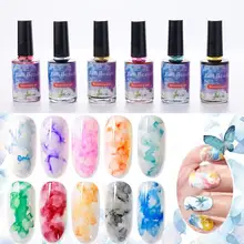 12 лак для ногтей набор водного цвета чернильный лак гель цветение дым Цветной Гель-лак Smudge Bubble пигмент клей для ногтей