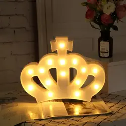 Светодиодный ночник Корона Рождество Детская комната украшения свет лампы