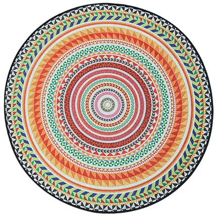 Круглый ковер круглая Этническая подвесная корзинка на стул коврик для йоги утолщенный прикроватный коврик для спальни коврик для медитации