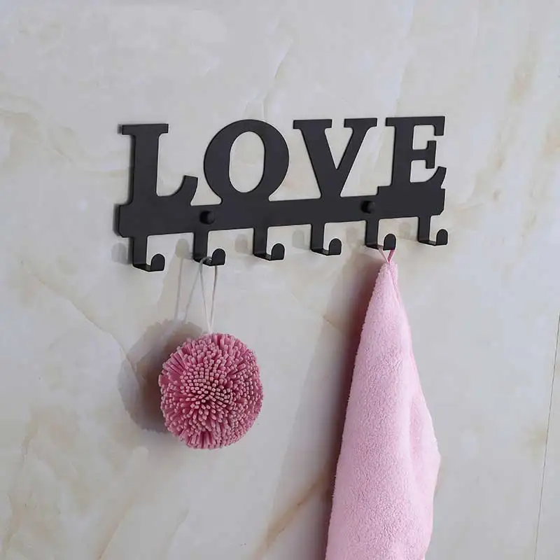 Buy 304 stainless steel bathroom coat hanger, black or white, four type, 6