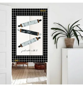 

Cartoon Kitchen Curtain Bedroom Living Room Partition Curtain Feng Shui Door Curtain Japanese Curtain Noren