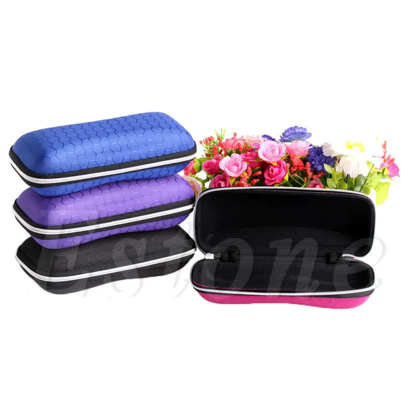 

Protable Rectangle Zipper Sunglasses Hard Eye Glasses Case Eyewear Protector Box