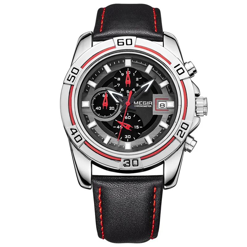 Prix pour MEGIR Hommes de Montres Militaires Marques Édition Limitée Relogio Running Man Quartz masculino montre-bracelet en cuir Chronographe 2023 Prix pour MEGIR Hommes de Montres Militaires Marques Édition Limitée Relogio Running Man Quartz masculino montre-bracelet en cuir Chronographe 2023